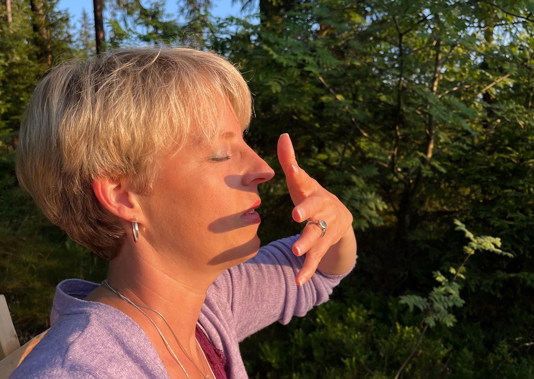 Augentraining Sonnenbaden