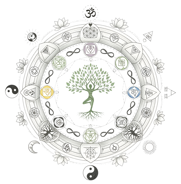 Mandala liegende Achten